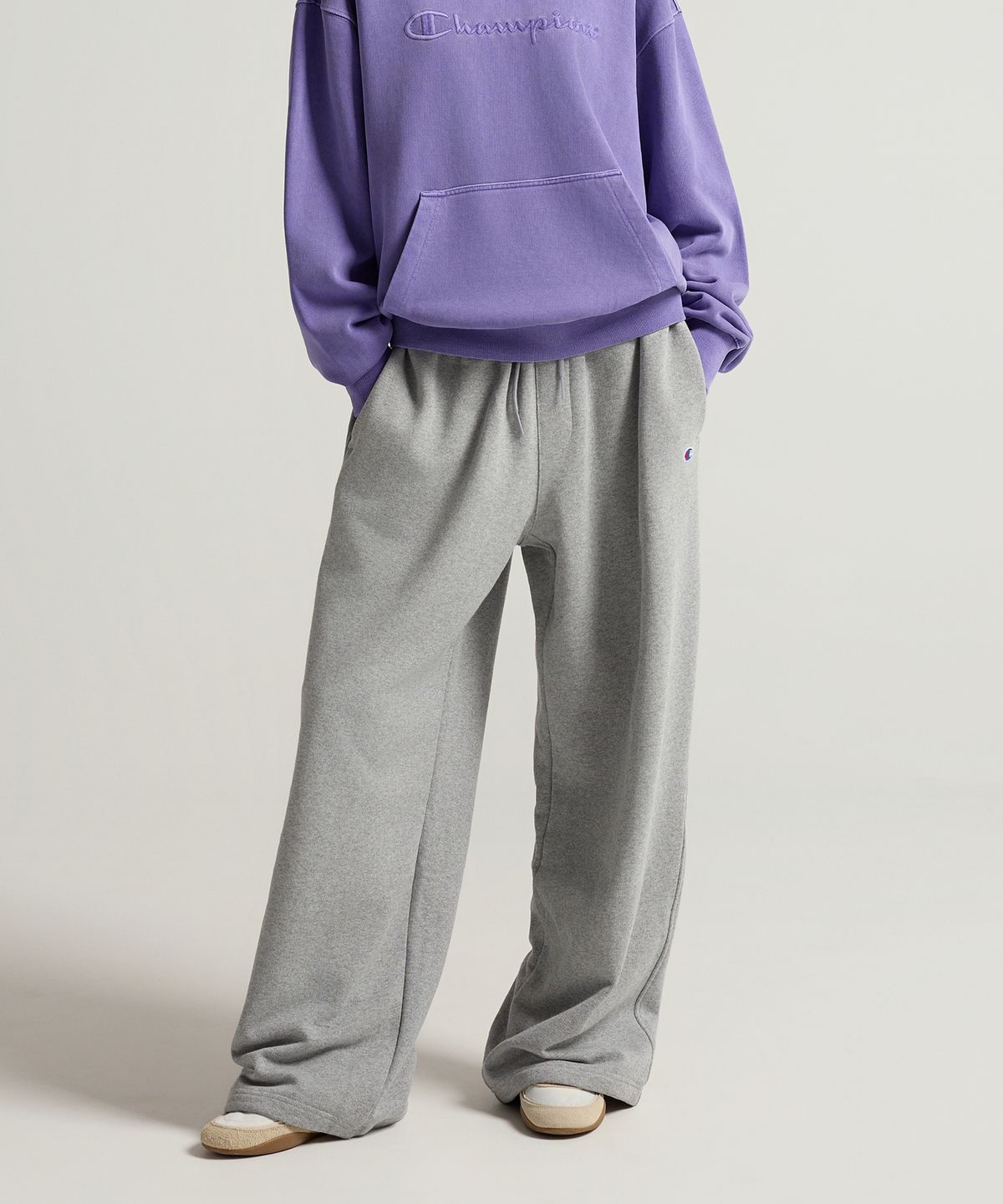 챔피온(CHAMPION) C로고 릴렉스핏 스웨트 팬츠 Grey