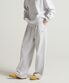 C로고 와이드핏 스웨트 팬츠 Light Grey