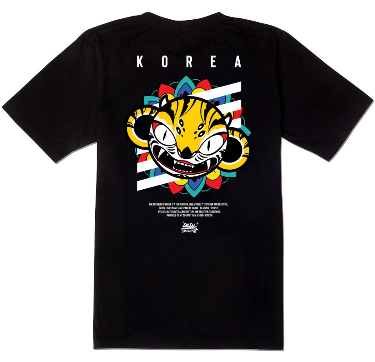 돌돌(DOLDOL) DMK-T-shirts-145 데블몽키 호랑이 대한민국 그래피티 티셔츠 반팔티