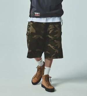 UFC 터프 오버핏 버뮤다 쇼츠 카모 U2SPW2311CM