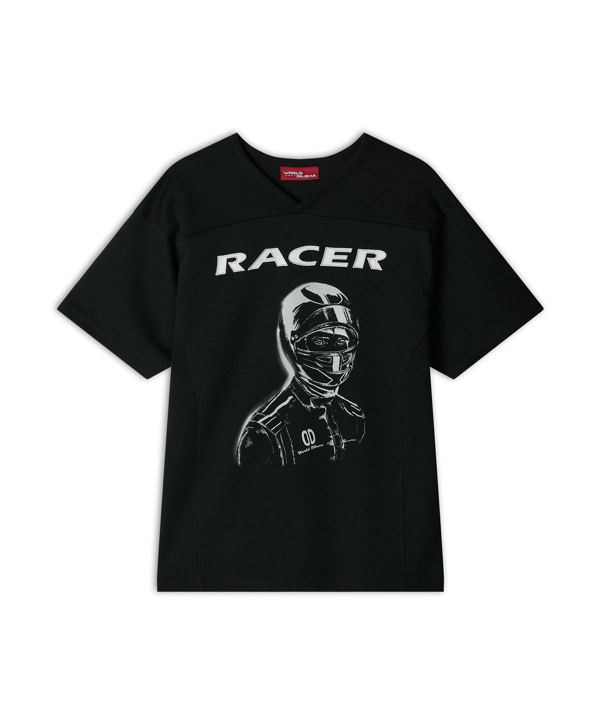 월드딜레마(WORLDDILEMA) RACER Rugby Fit T-Shirts (Black)