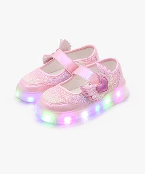 LED 레인보우 엔젤핑 여아 슬립온