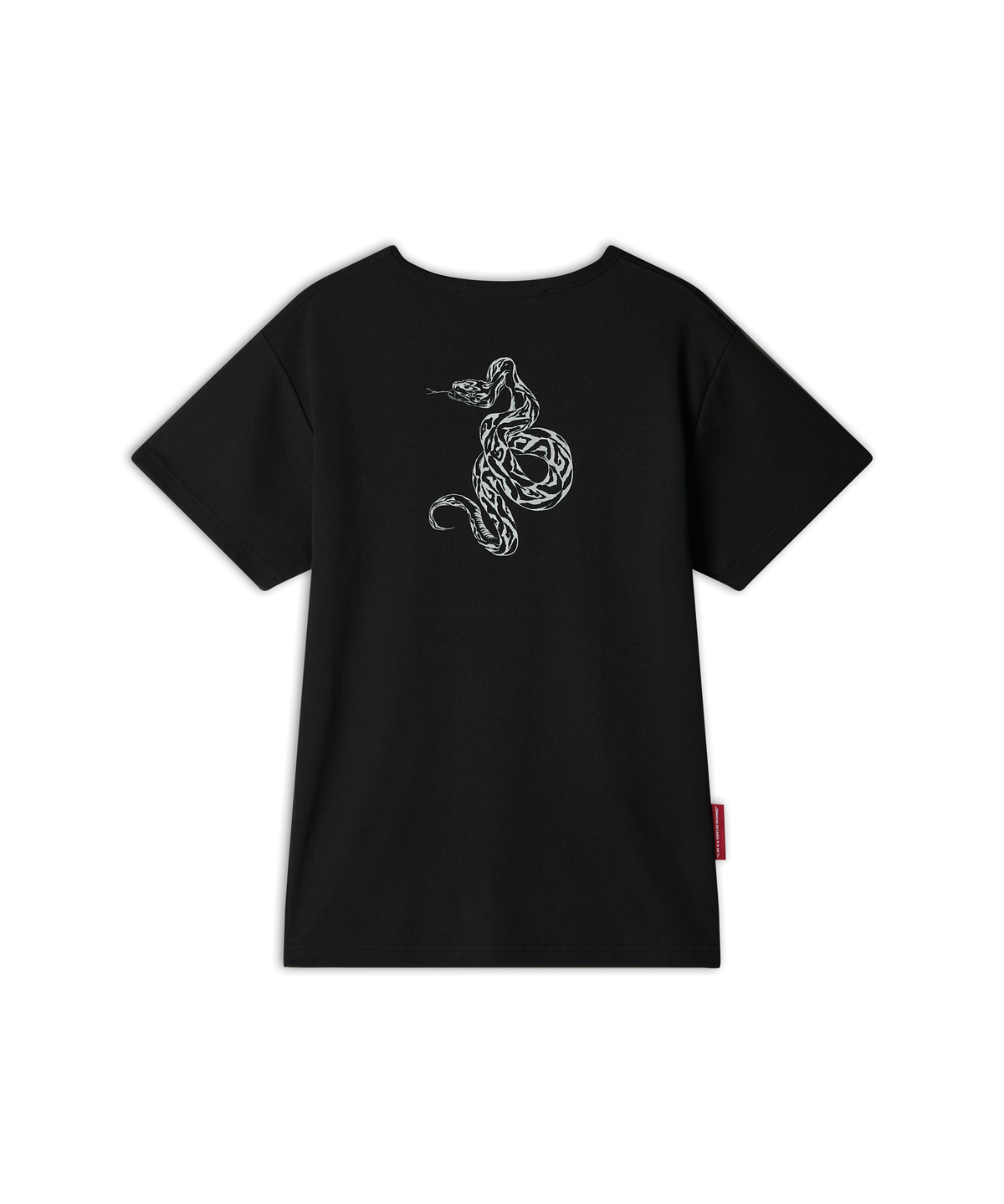 월드딜레마(WORLDDILEMA) SNAKE Printing T-Shirts (Black)