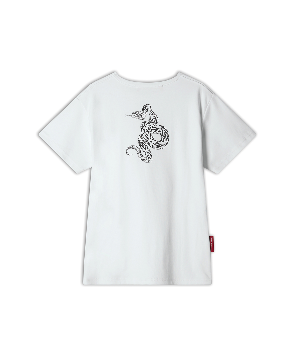월드딜레마(WORLDDILEMA) SNAKE Printing T-Shirts (White)
