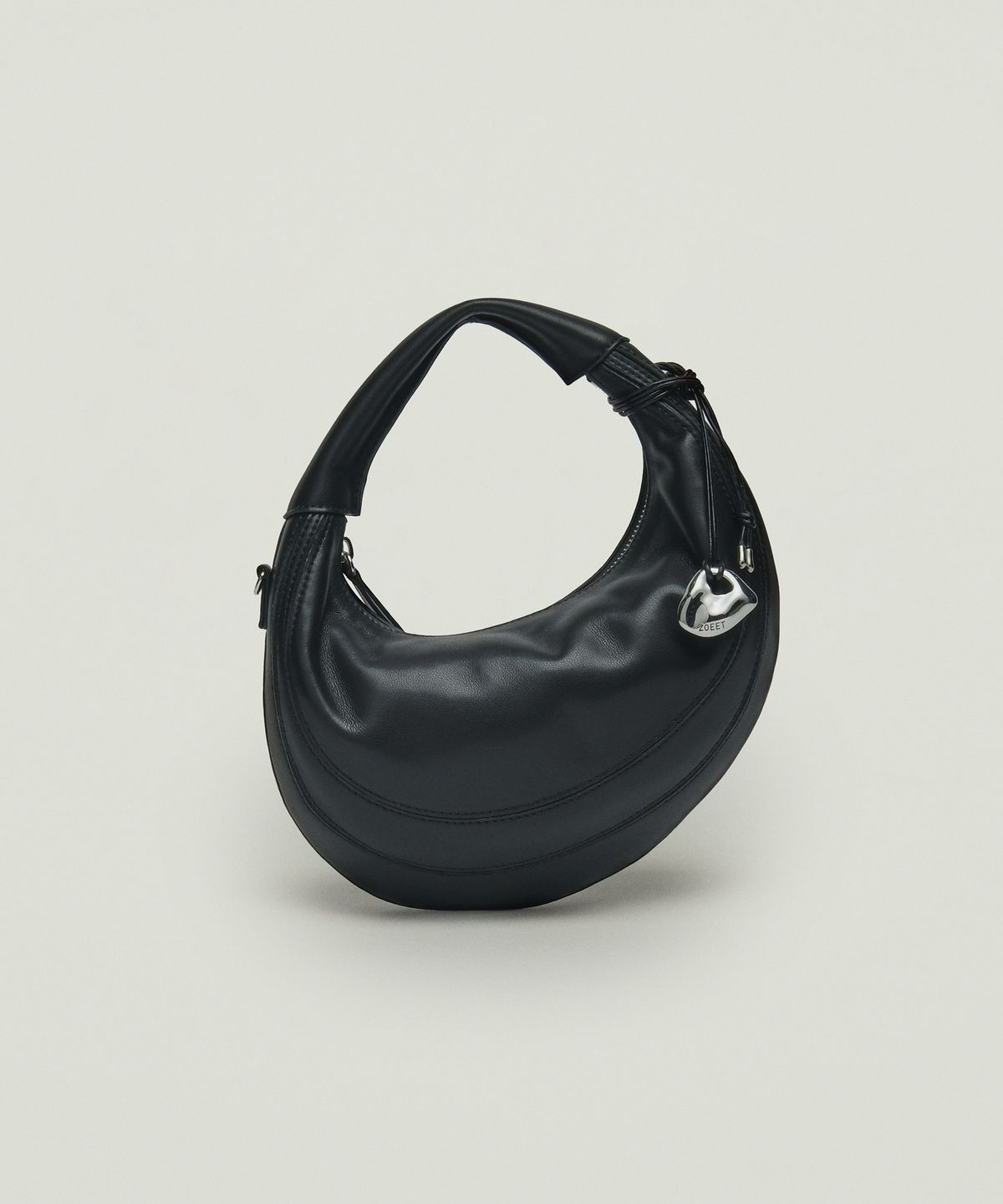 조에뜨(ZOEET) PEBBLE MINI TOTE LEATHER BAG (MIDNIGHT)