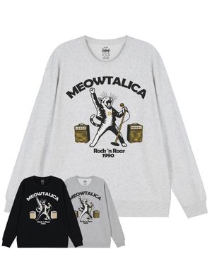 뮤탈리카 락앤롤 캣 보컬 스웻셔츠 (3color)