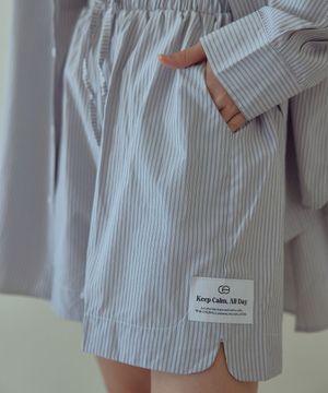 [블랜드] 뮤트 스트라이프 하프팬츠 라운지웨어 3colors