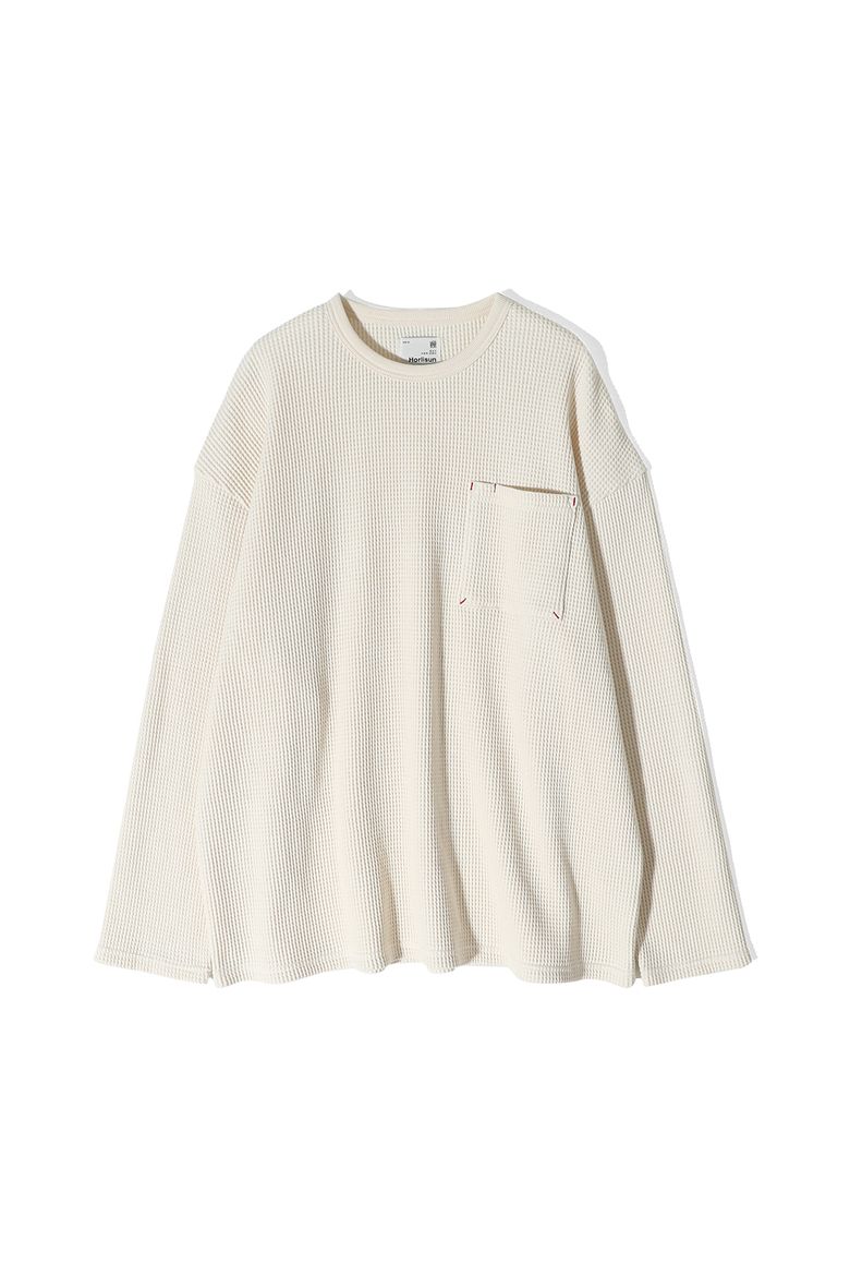 Lawrence Heavy Waffle T-shirt Ecru