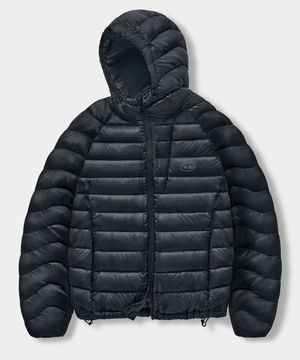 VLAD 라이트 쉘 경량 다운 자켓_후디드 블랙