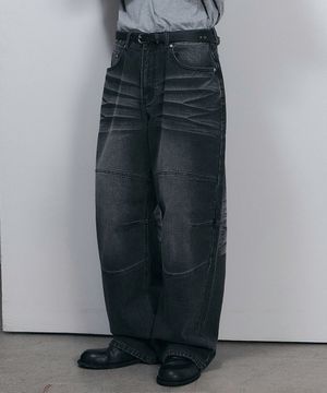 어스 와이드 데님팬츠 (2color)