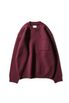Northyork Boiled Wool Crewneck Knit Melange Burgundy