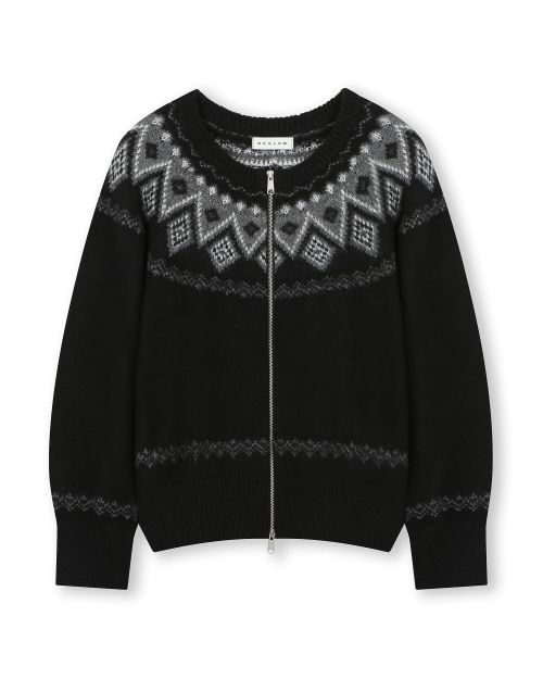 비슬로우(BESLOW) WOOL WIDE COLLAR HARRINGTON JACKET MELANGE
