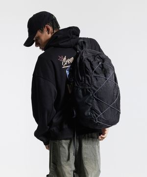 나일론 데일리 트레이닝 러너 백팩 블랙