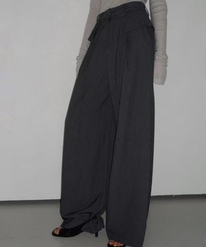 Flap Stripe Slacks - 2colors