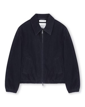 VELVET DENIM PADDED BLOUSON INDIGO
