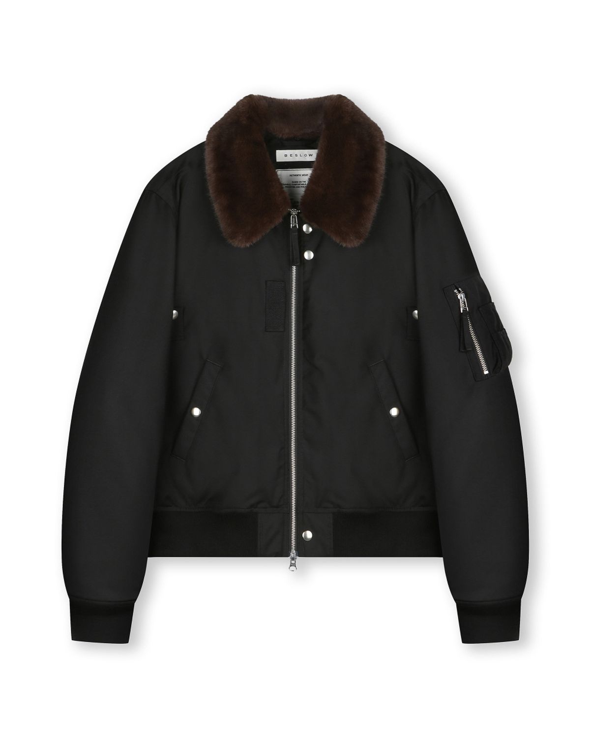 비슬로우(BESLOW) 3M THINSULATE B-15 FLIGHT JACKET BLACK