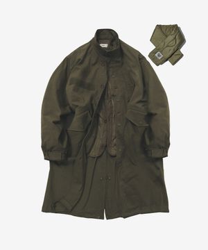 [3 in 1 머플러 세트 구성] 아웃포스트 피쉬테일파카_카키