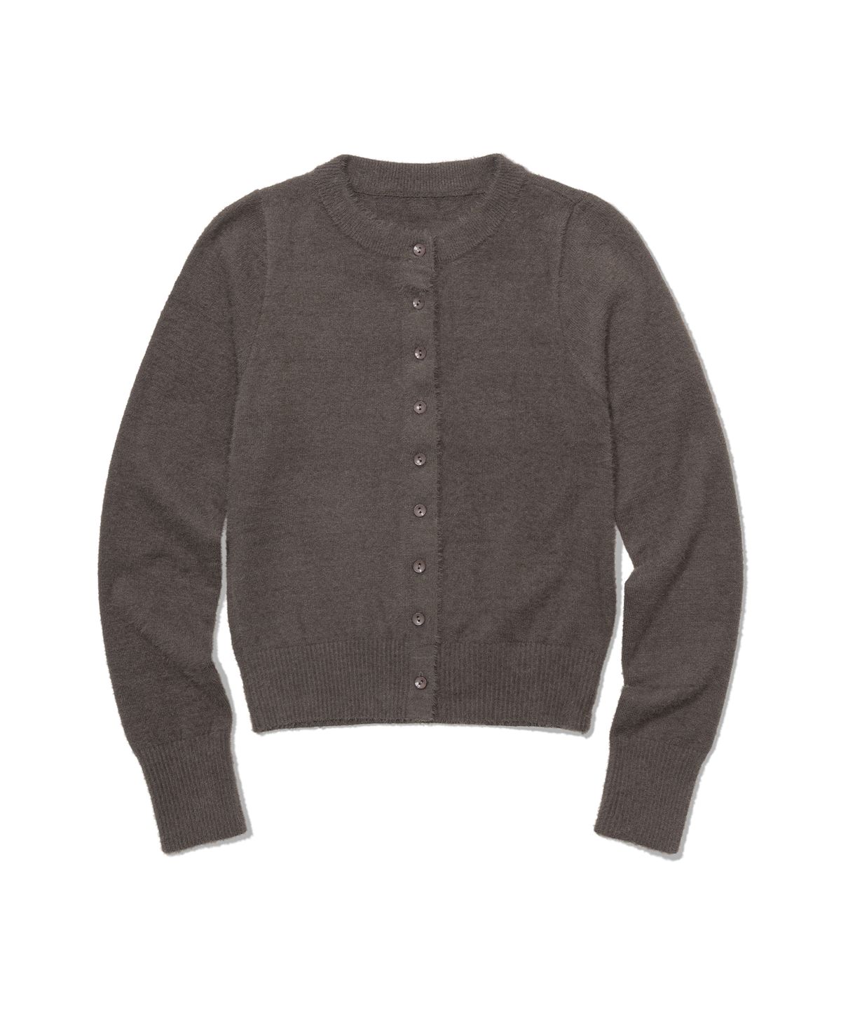 모아(MOAA) Soft Fuzzy Knit Cardigan (BEIGE)