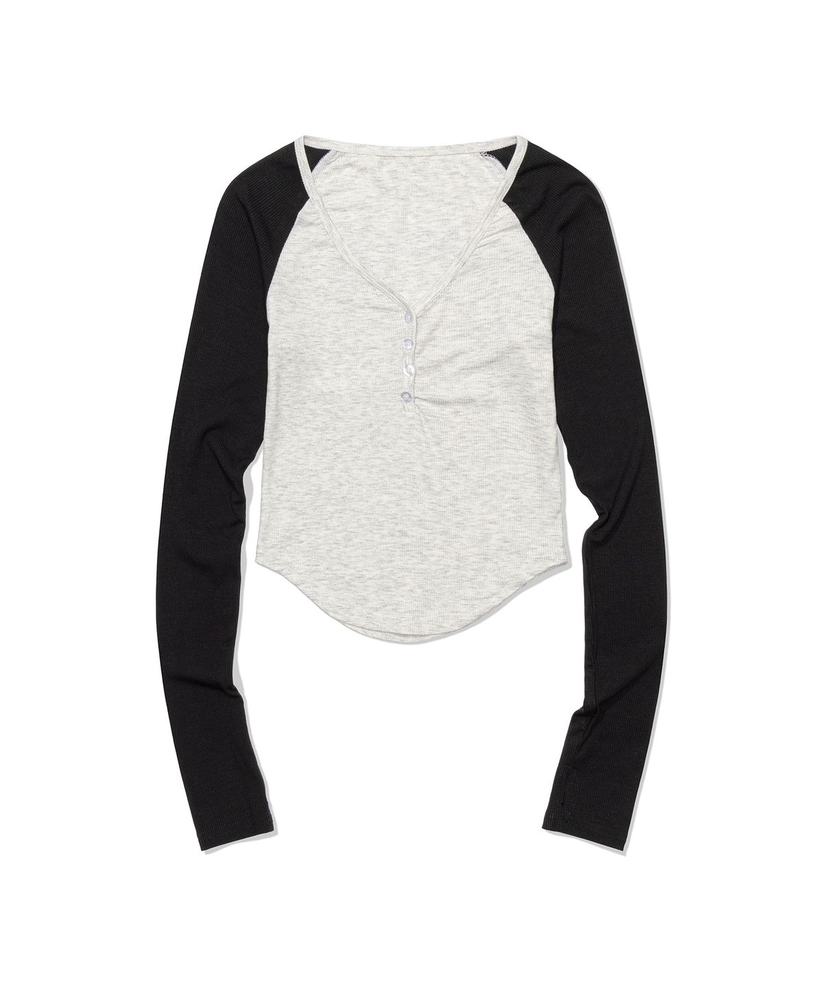 모아(MOAA) Dual Tone Raglan Tee (BLACK)