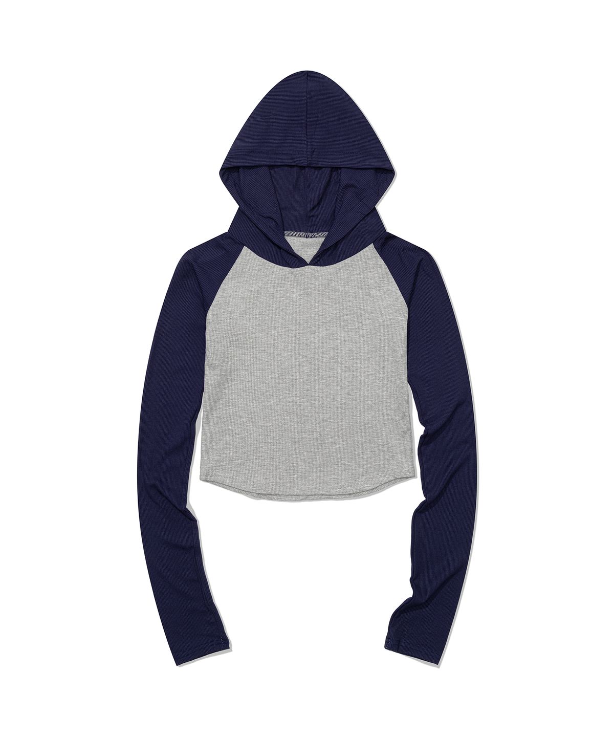 모아(MOAA) Dual Tone Raglan Hoodie (NAVY)