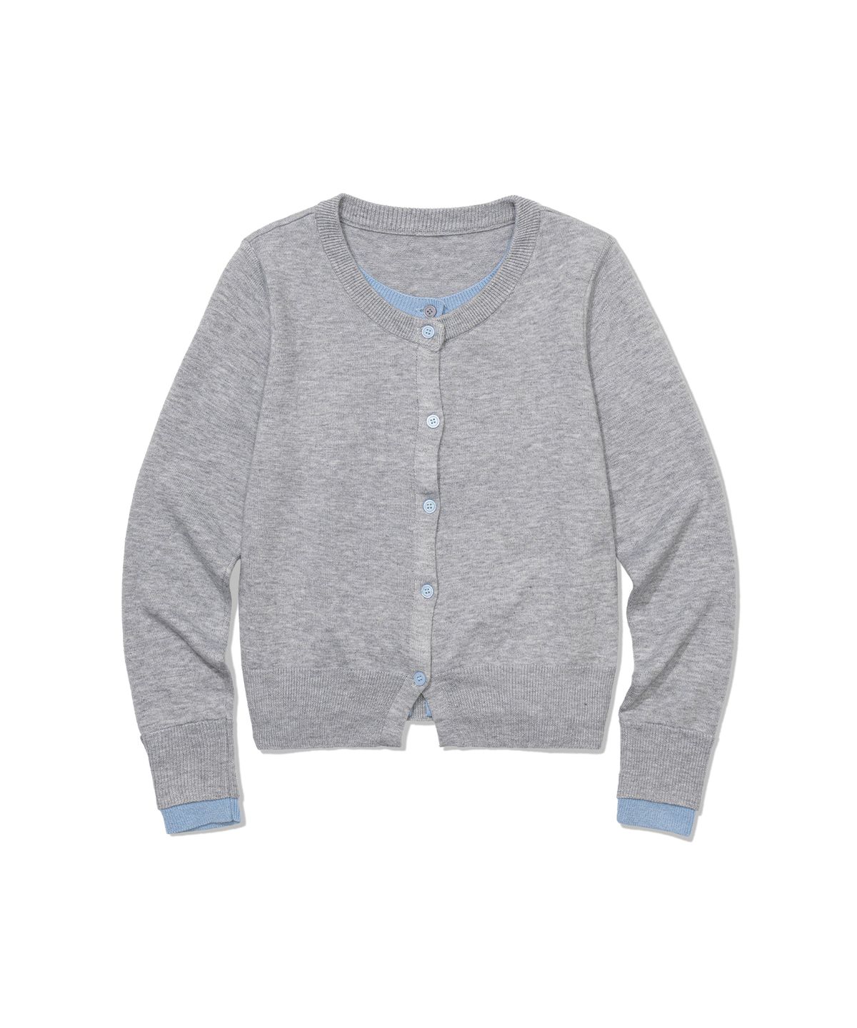 모아(MOAA) Dual weave Trim Cardigan (GRAY)