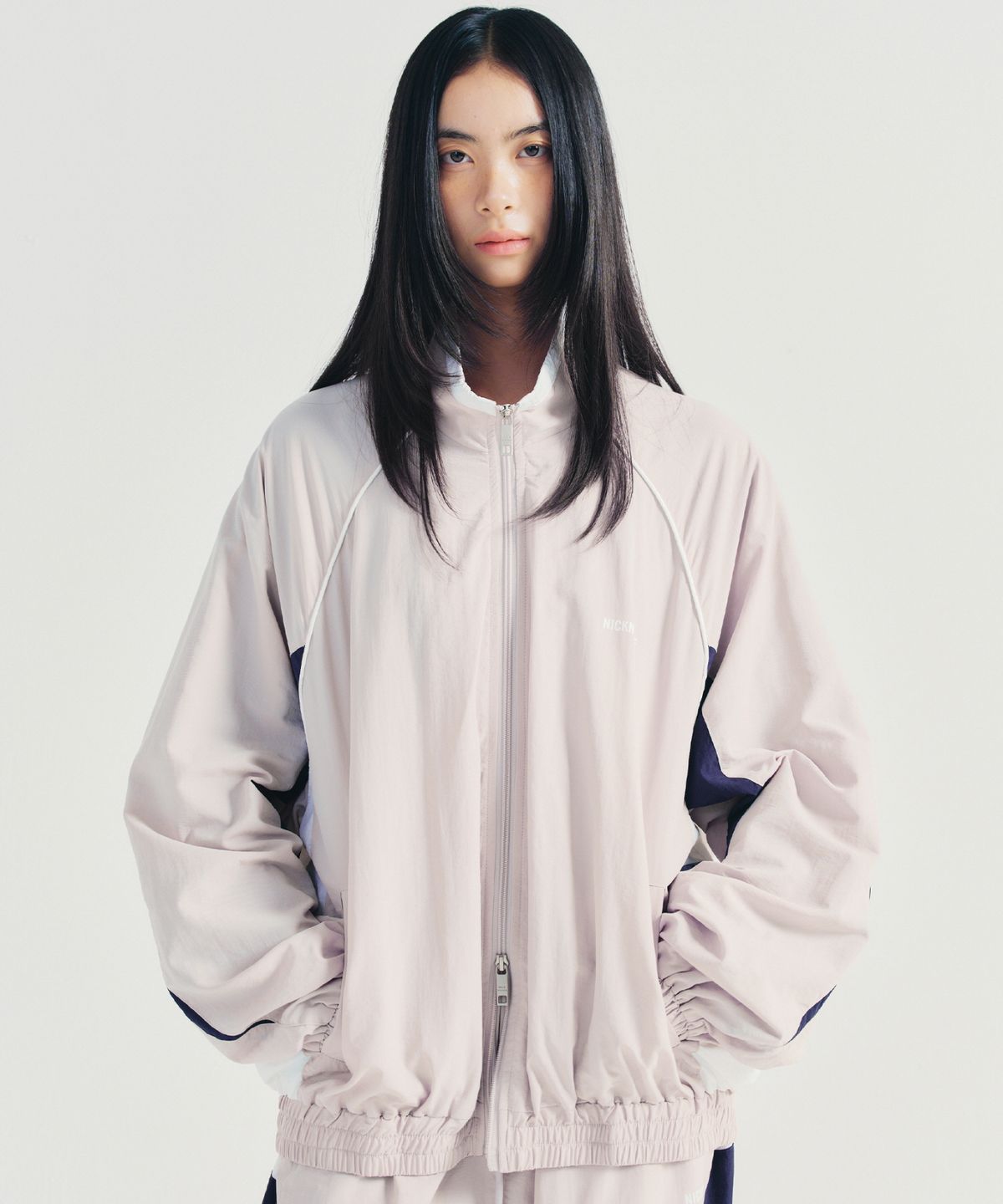 닉앤니콜(NICK&NICOLE) PIPING TRACKSUIT JACKET_GRAY