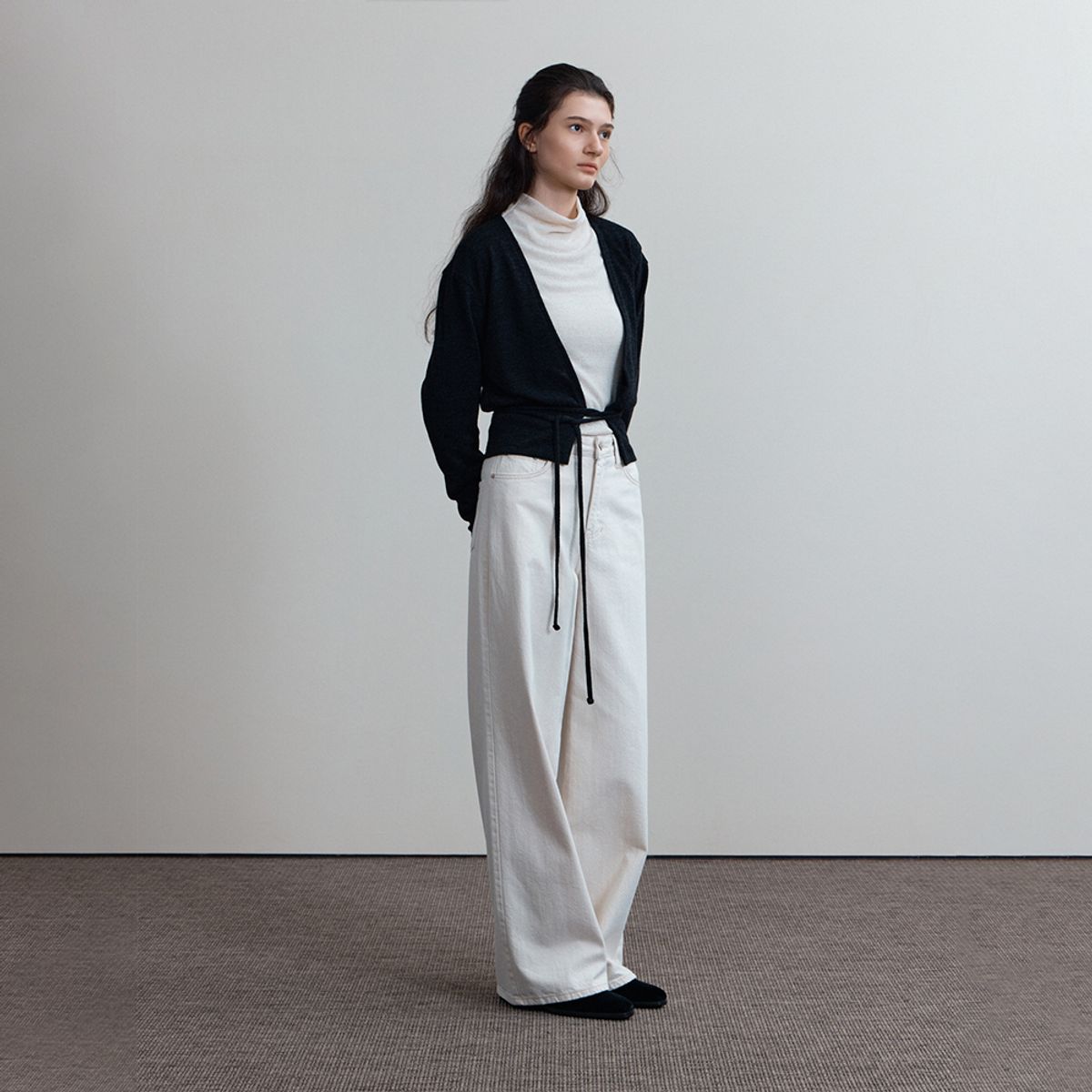 퍼블리카엑스(PUBLICKA X) RANDA KNIT CARDIGAN BLACK