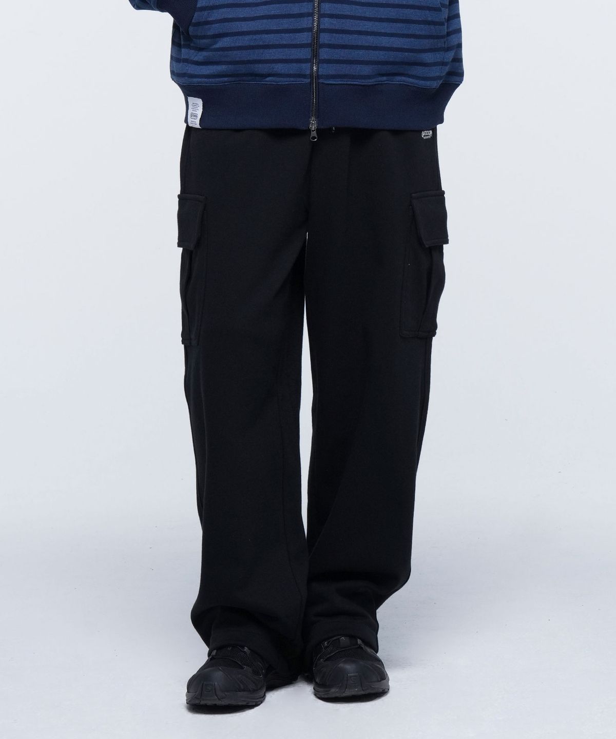 아웃도어 프로덕츠(OUTDOOR PRODUCTS) BASIC CARGO SWEAT PANTS (BLACK)