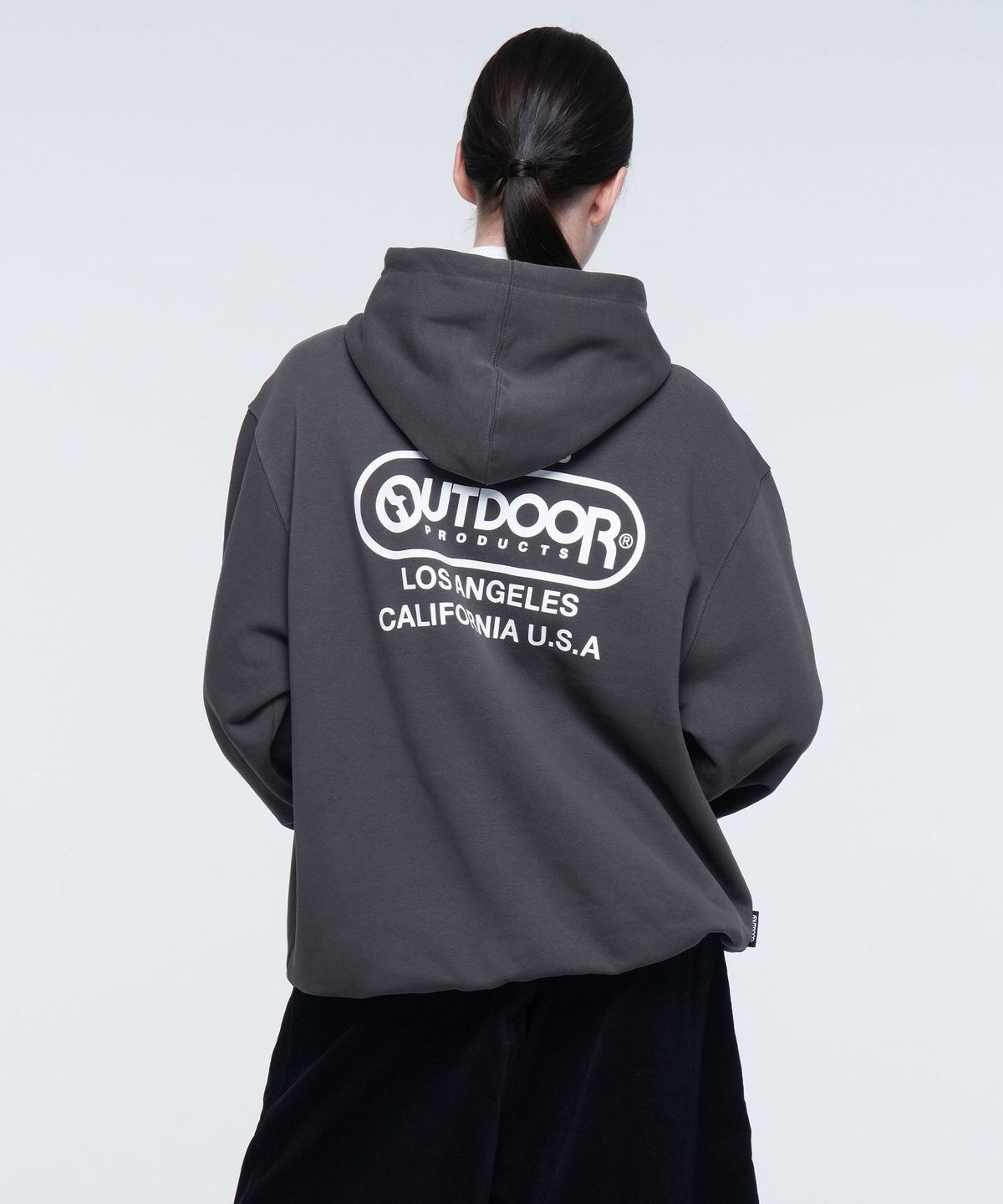 아웃도어 프로덕츠(OUTDOOR PRODUCTS) MULTI LOGO HOODIE (CHARCOAL)