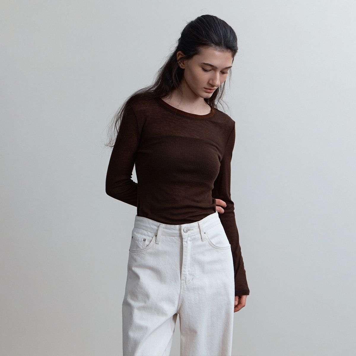 퍼블리카엑스(PUBLICKA X) BLAIR TOP BROWN