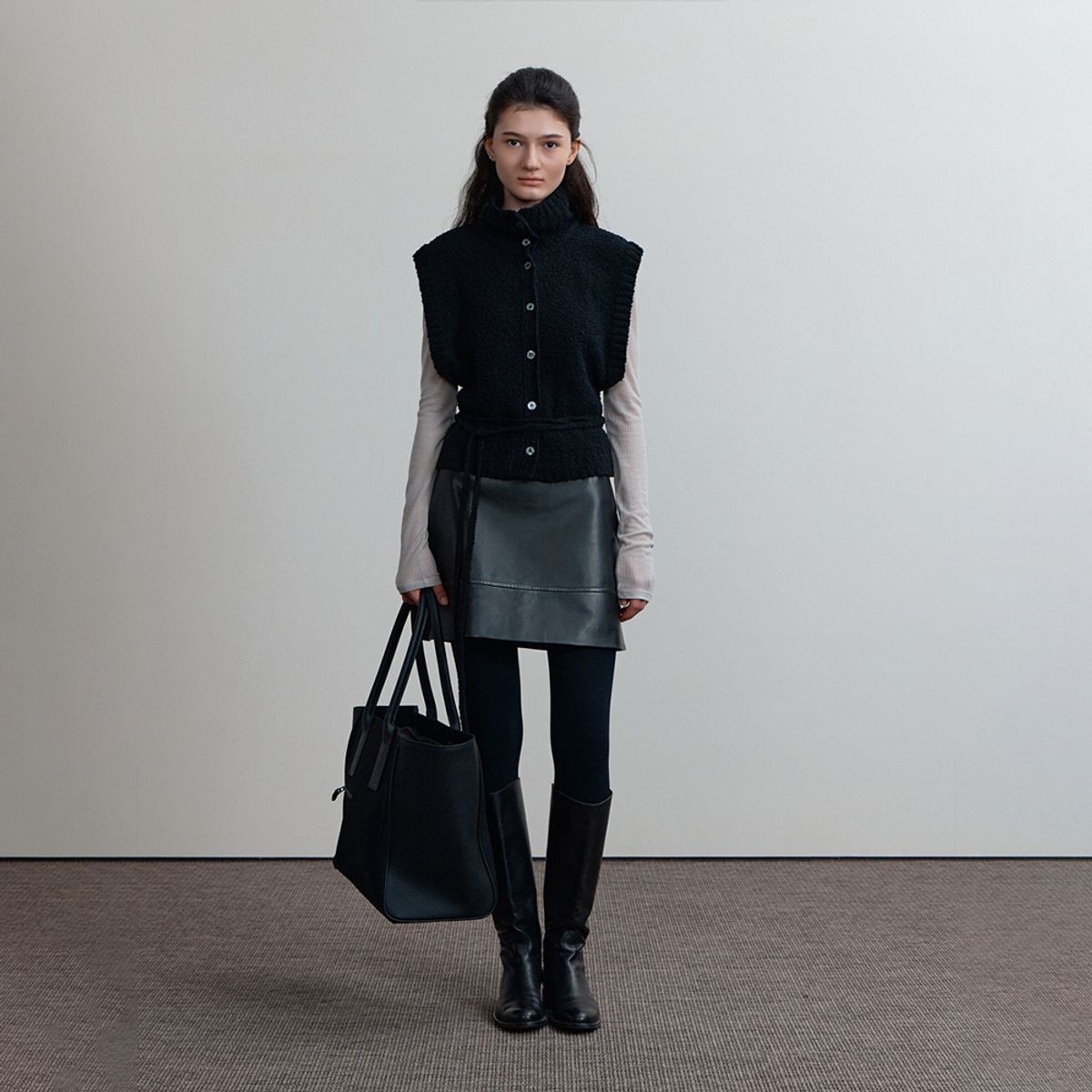 퍼블리카엑스(PUBLICKA X) RIONA KNIT BLACK