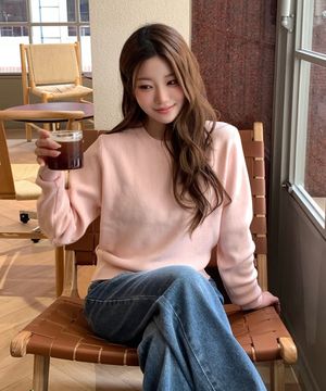 [연둡 PICK] [우먼] 베이직 라운드 골지 니트 8 COLOR COWKT002