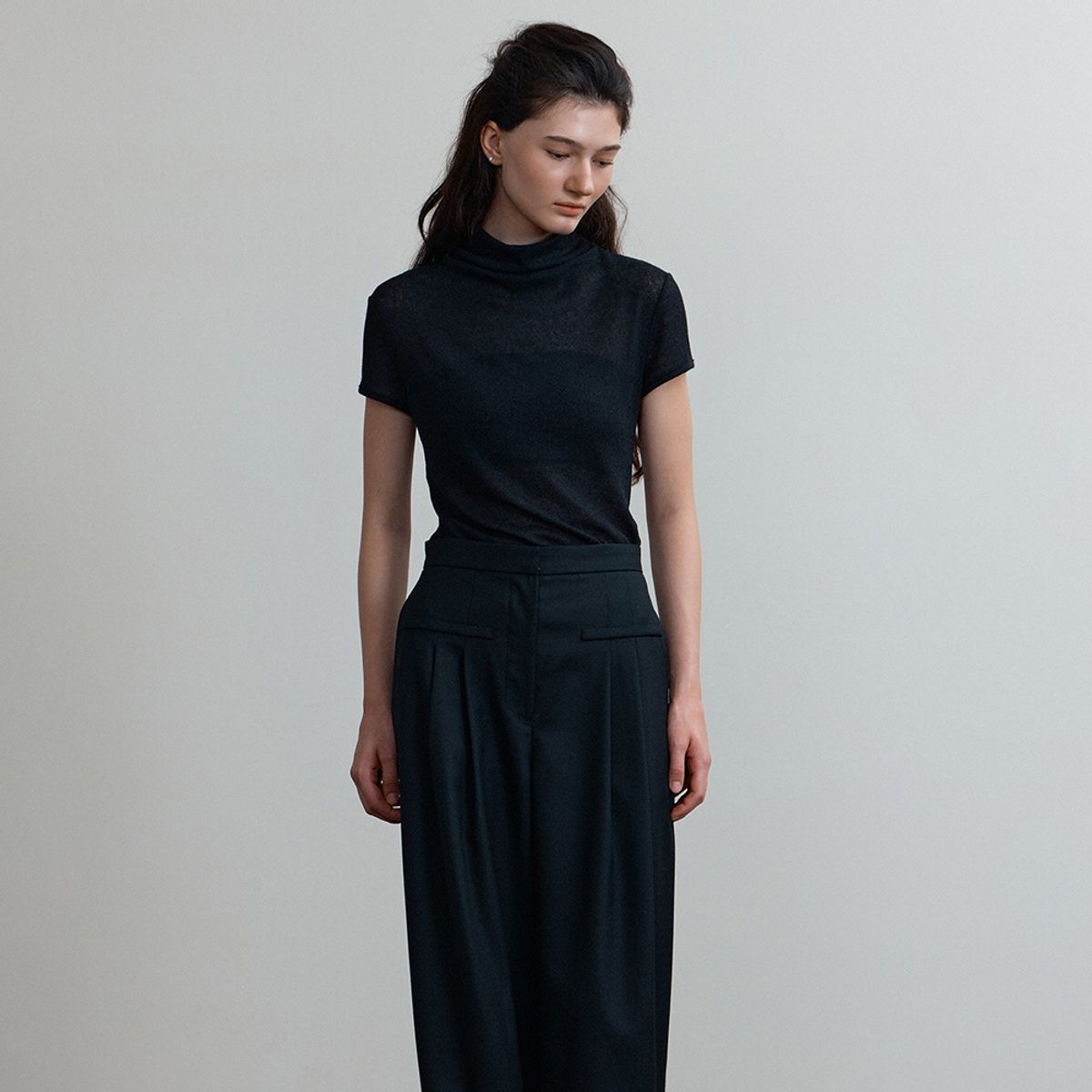 퍼블리카엑스(PUBLICKA X) NUBE TOP BLACK