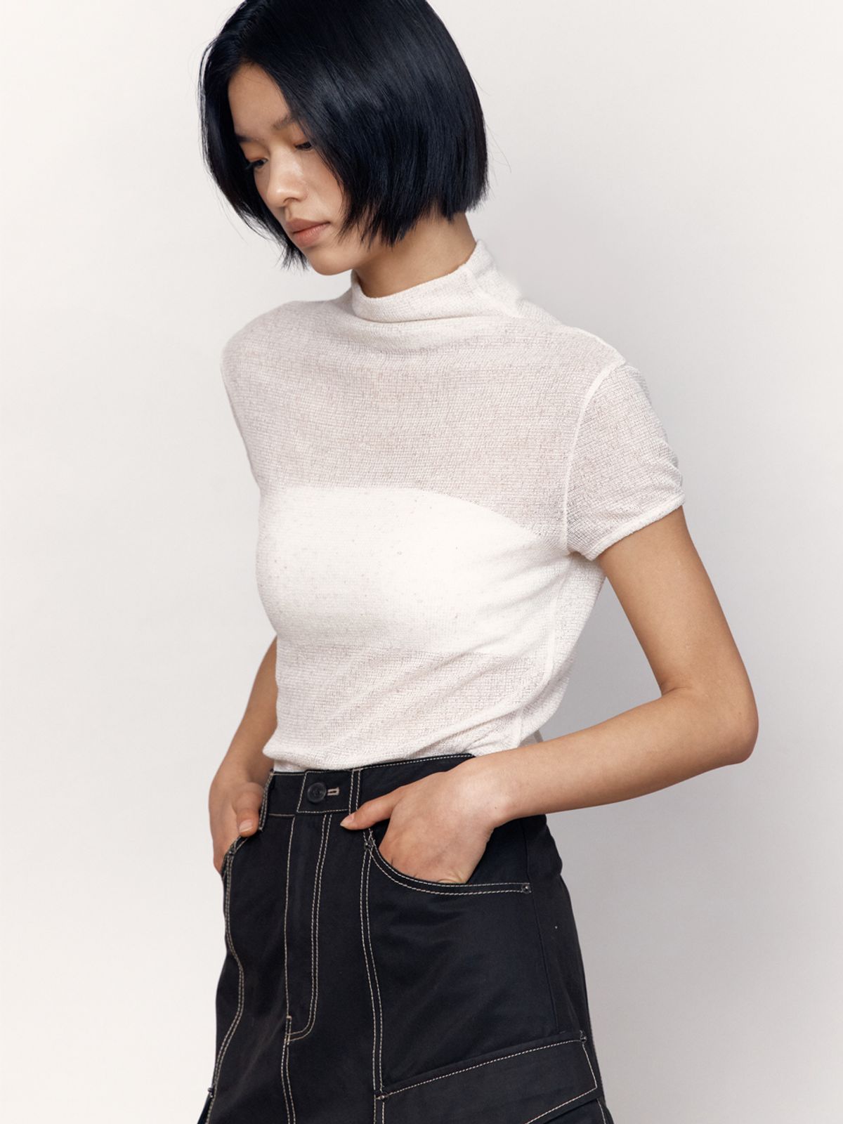 퍼블리카엑스(PUBLICKA X) NUBE TOP IVORY