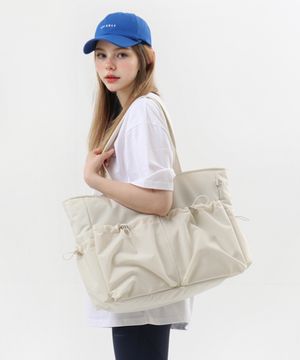 17포켓의  나일론 보부상가방_코지백 [아이보리]