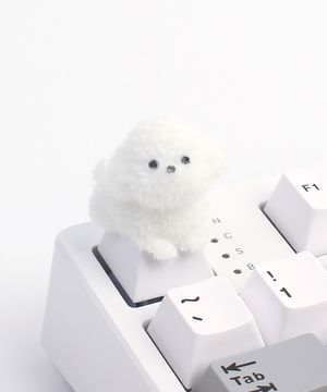 키보드 키캡-비숑(엎드려)