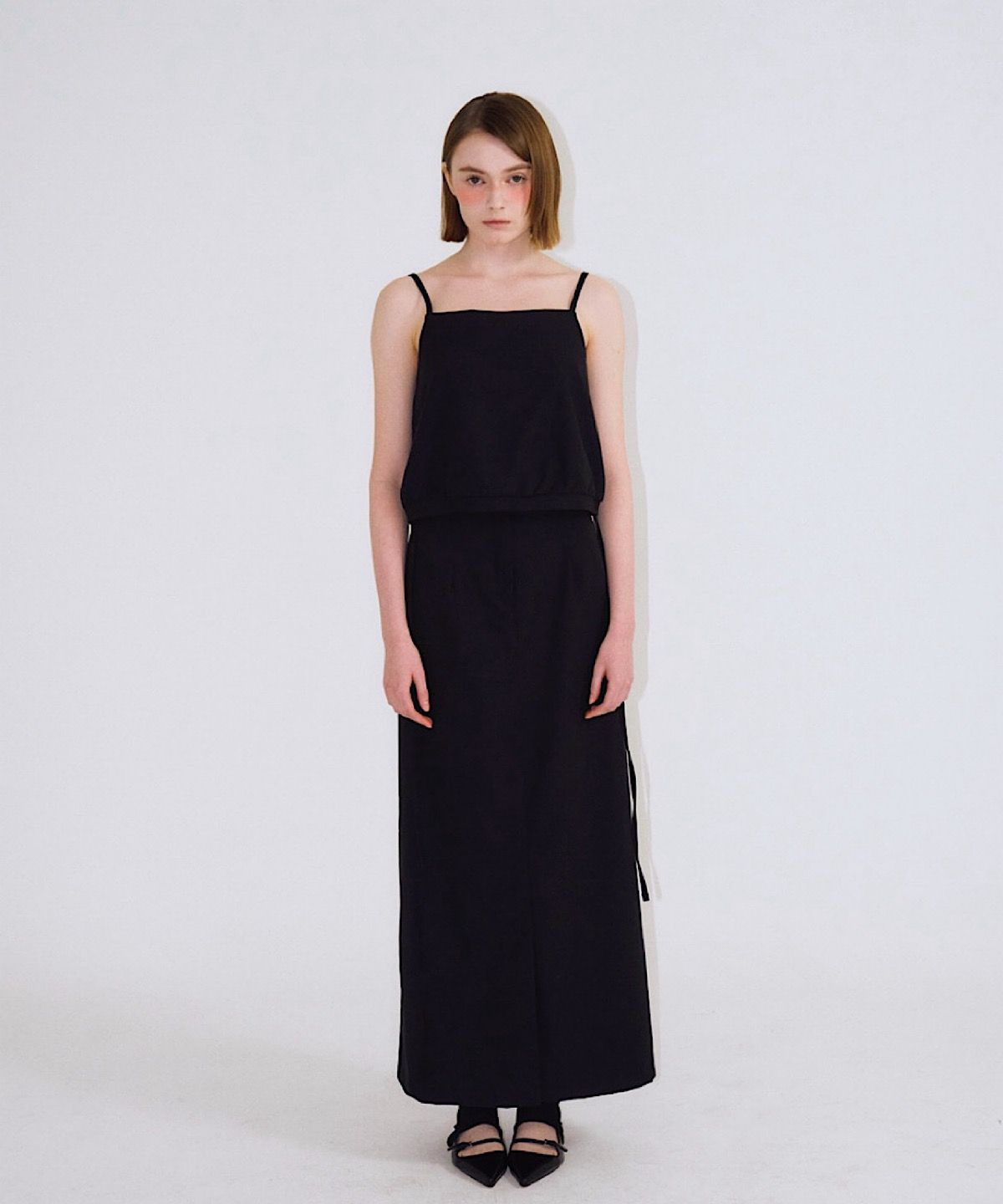 아포엠(APOEM) Barrel Set-up Skirt - 2colors