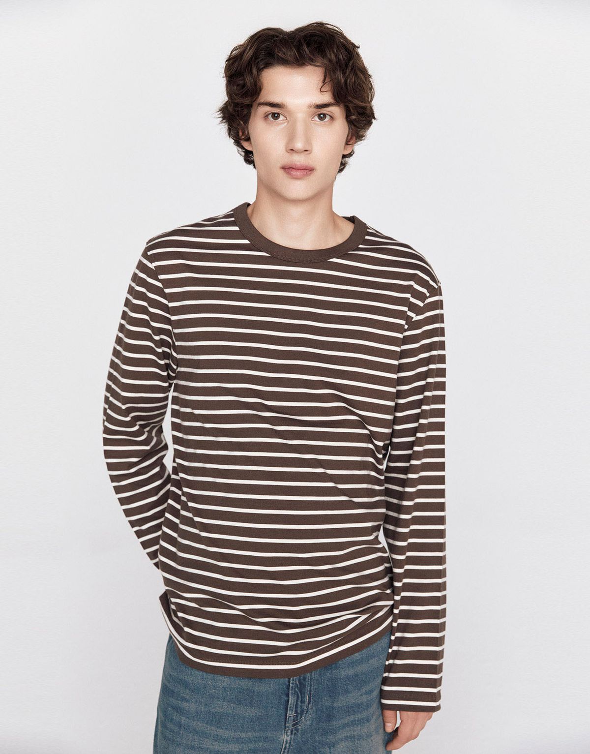 지오다노(GIORDANO) 스트라이프 긴팔티 025911 [4color]