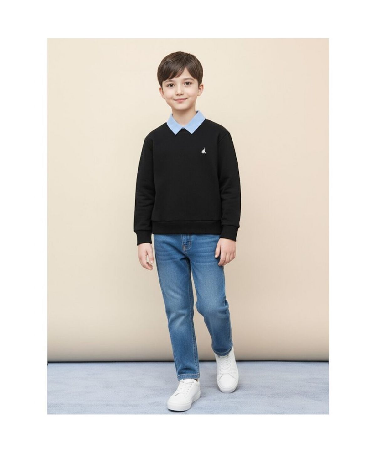 빈폴 키즈(BEANPOLE KIDS) [Essential] 스웨트 셔츠  블랙 (BI5941UE15)