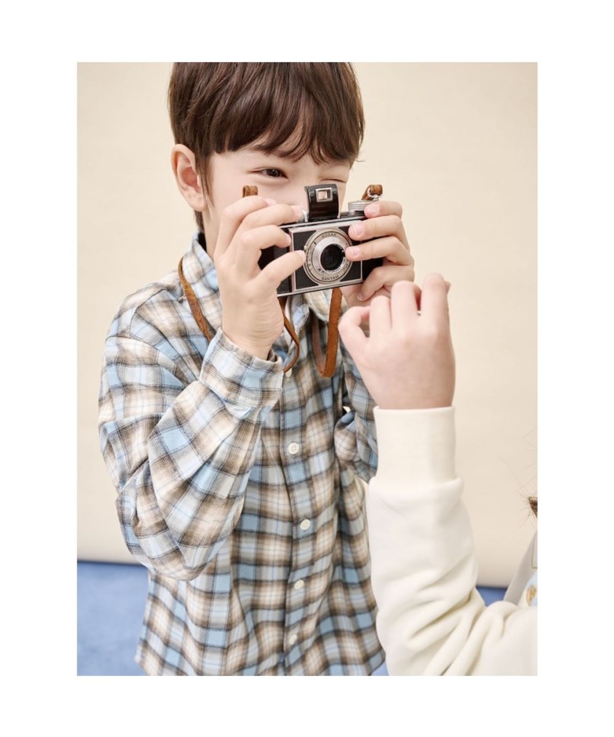 빈폴 키즈(BEANPOLE KIDS) 약기모 옴브레 체크 셔츠  스카이 블루 (BI5964U03Q)