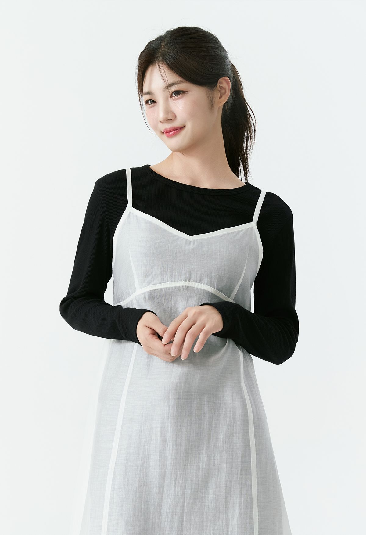 잠뱅이(JAMBANGEE) 여성) 레이어드 롱 원피스 AP3WWE554-IV