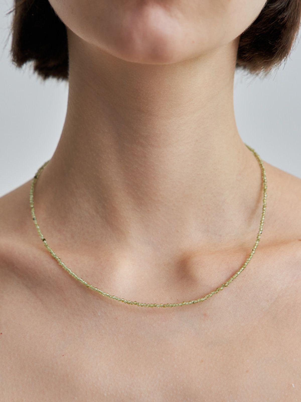플릿(FLIT) SAND GEM BALL NECKLACE (GREEN)