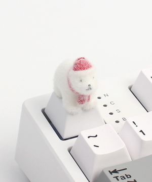 키보드 키캡(화이트)-폴라베어