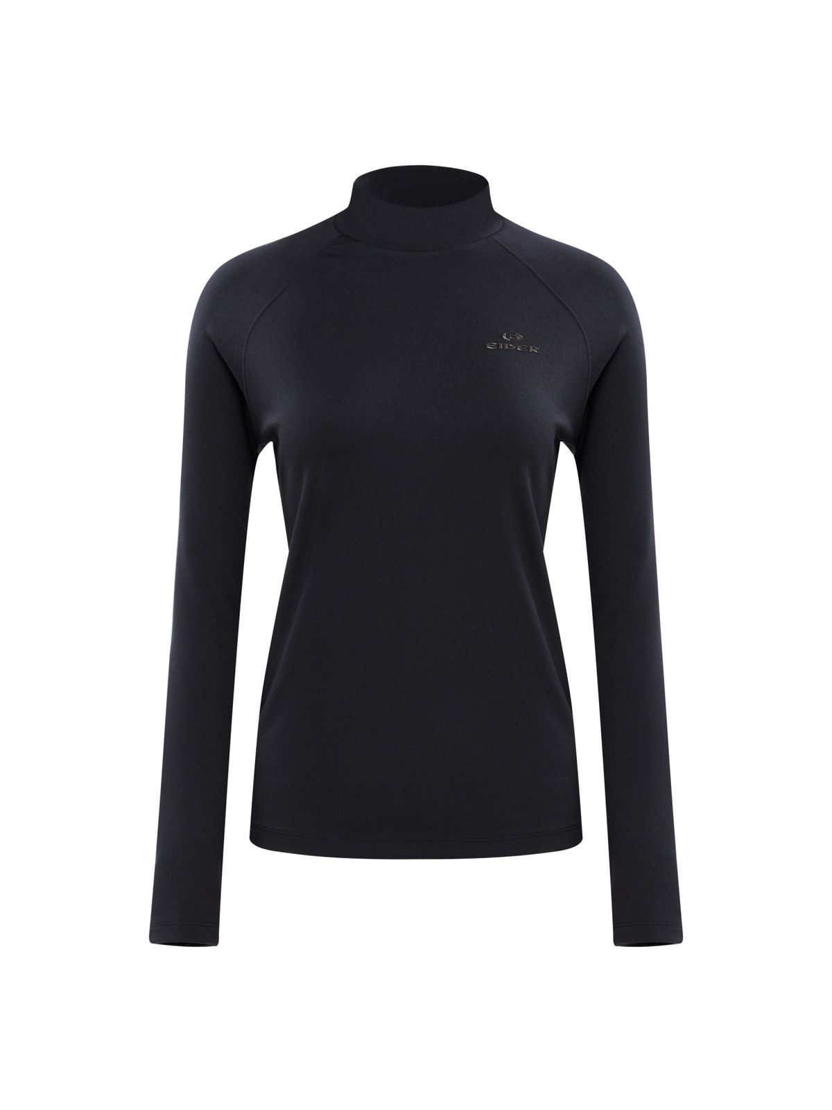 아이더(EIDER) BASIC (베이직) 여성 긴팔 터틀넥 티셔츠_Black