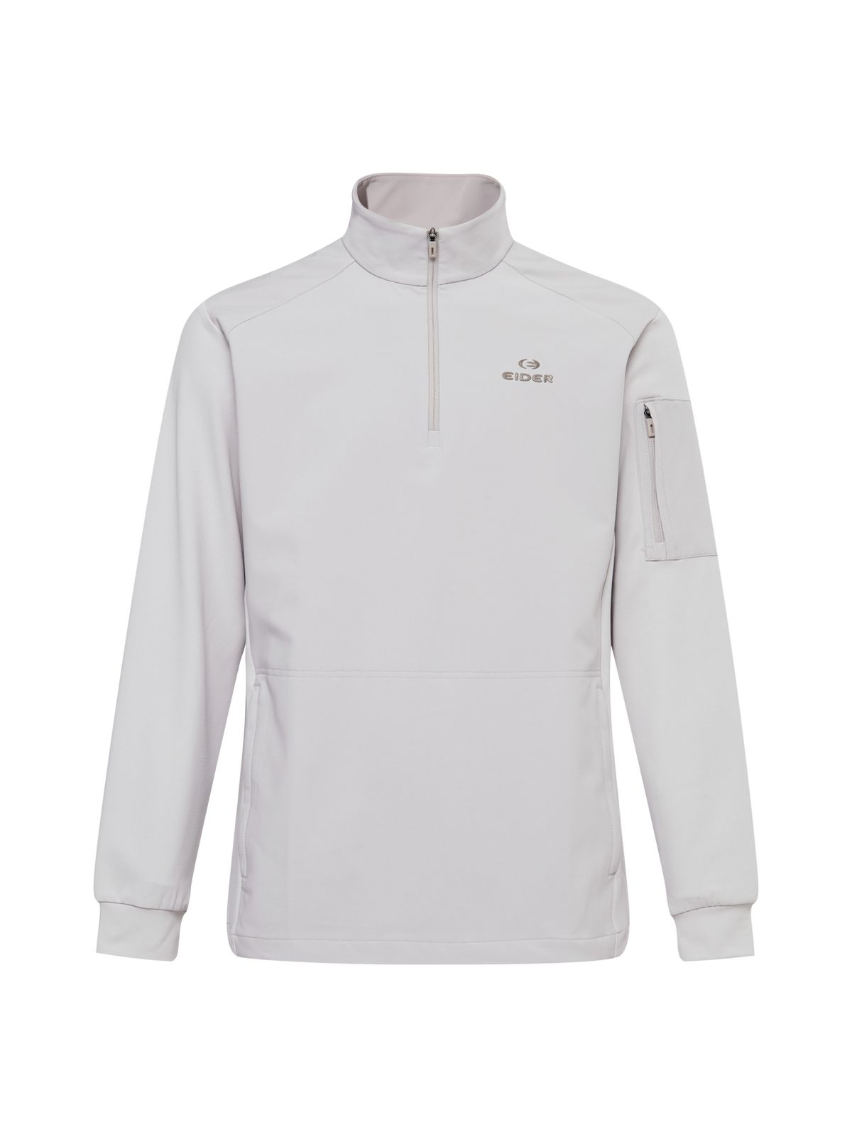 아이더(EIDER) WEATHER FLEX (웨더 플렉스) 남성 하이브리드 짚업 티셔츠_Grayish BEIGE