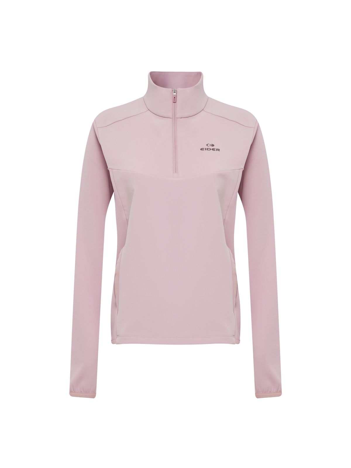 아이더(EIDER) WEATHER FLEX (웨더 플렉스) 여성 하이브리드 짚업 티셔츠_POWDER PINK