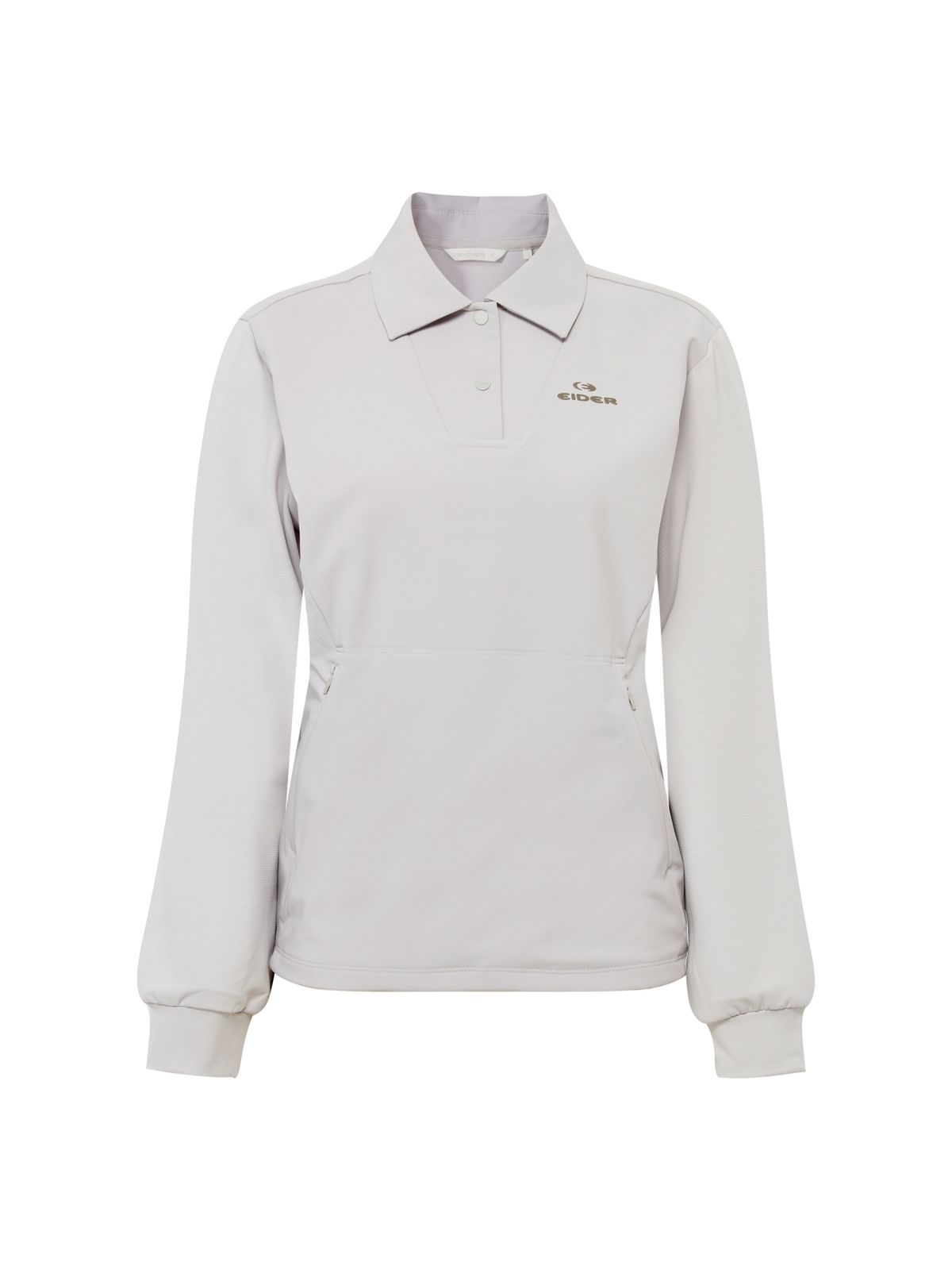 아이더(EIDER) WEATHER FLEX (웨더 플렉스) 여성 하이브리드 폴로 티셔츠_Grayish BEIGE