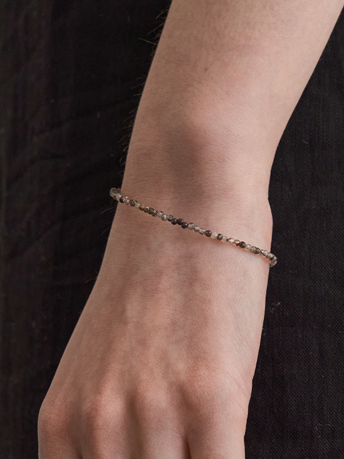 플릿(FLIT) SAND GEM BALL BRACELET (BLACK)