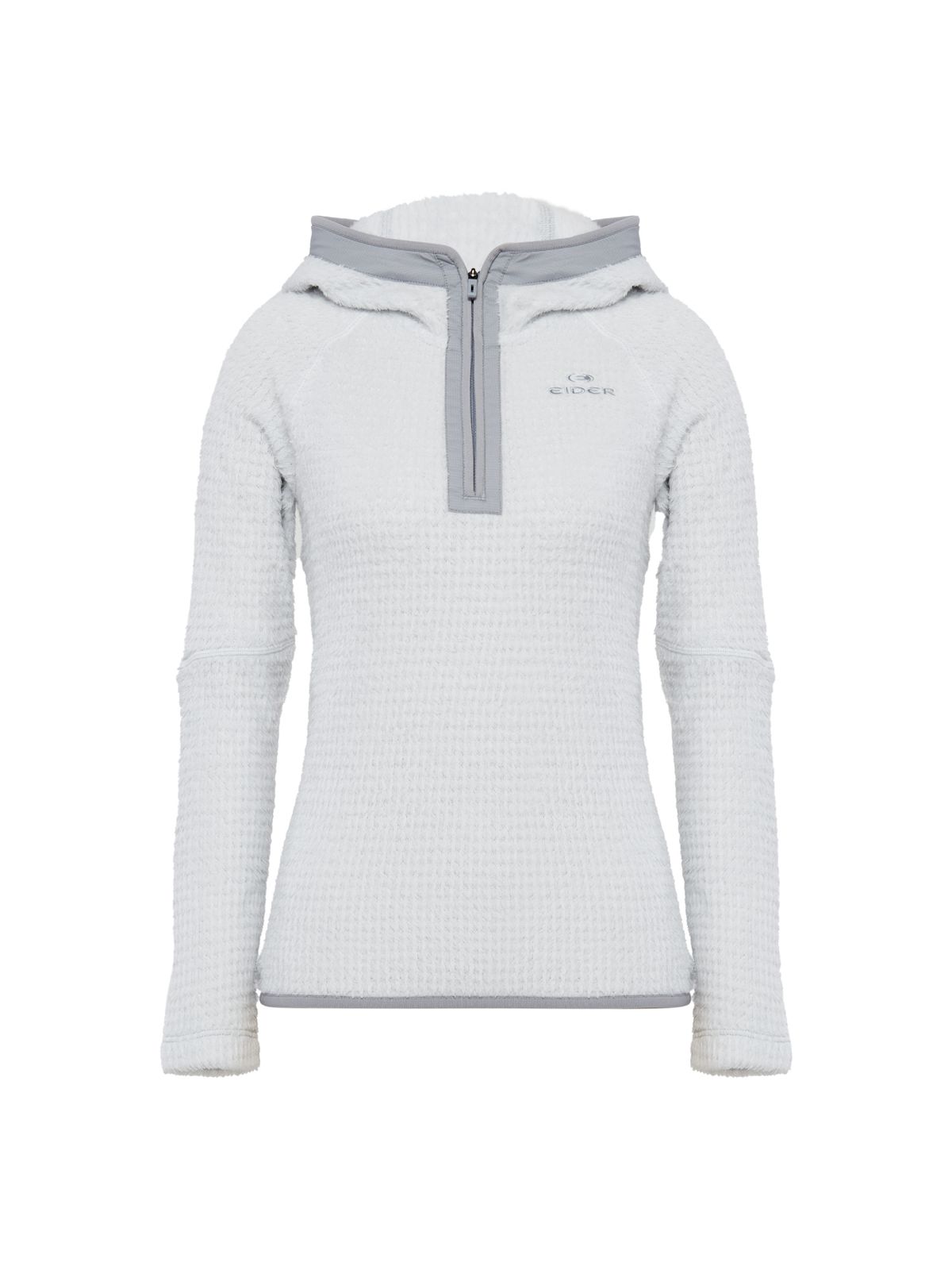 아이더(EIDER) HERITAGE (헤리티지) 여성 폴라텍 알파 후드 티셔츠_Light Grey