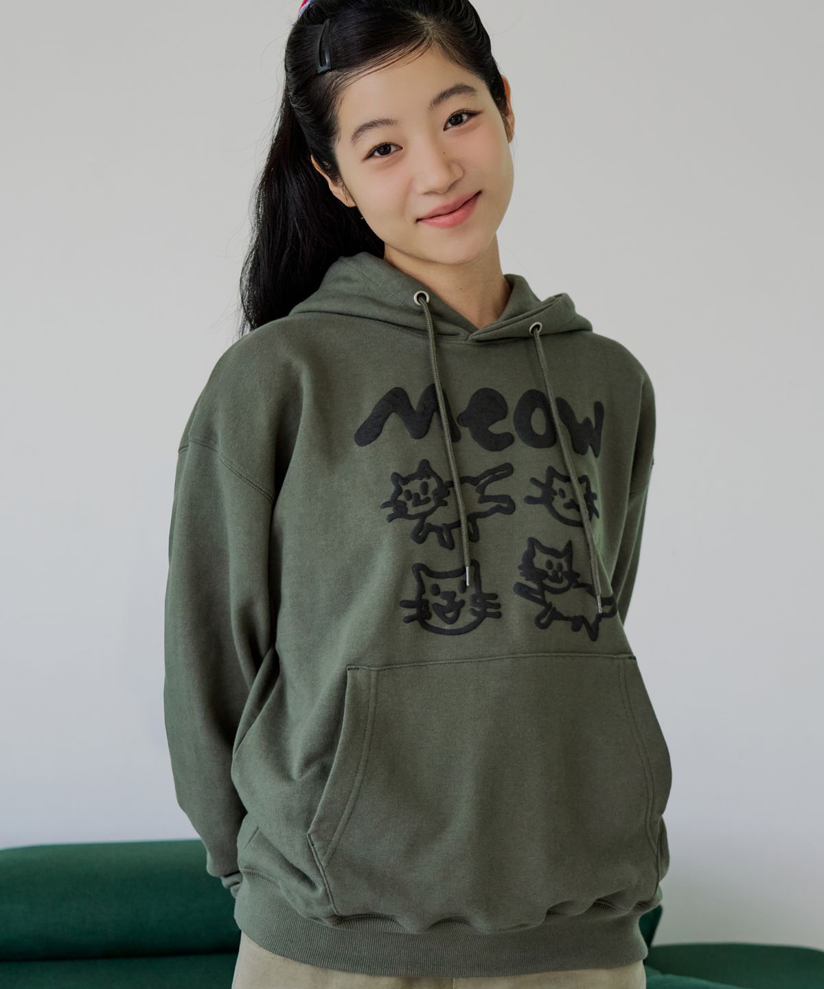 소이렌(SOYLEN) 두들 미야오 후디 (카키)